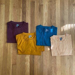 ASOS mens crewneck tee pack of 4 colors 2XL